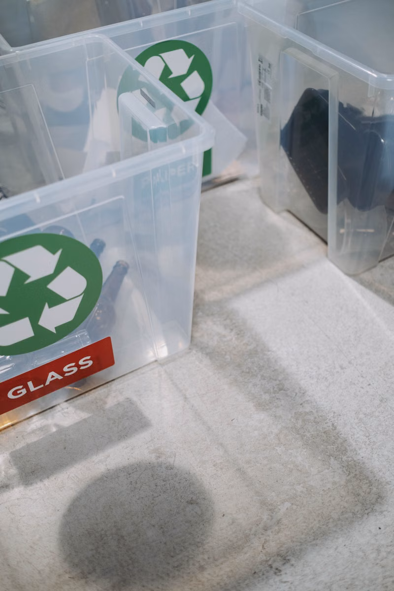 Sorted computers, monitors, and electronics prepared for responsible recycling
